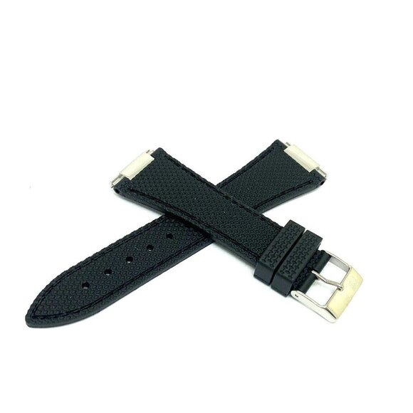Frederique Constant Men's Watch FC-303S4NH6 Replacement Band Black Rubber Strap - Picture 2 of 7